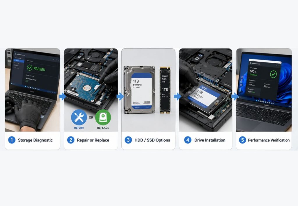 hard drive process