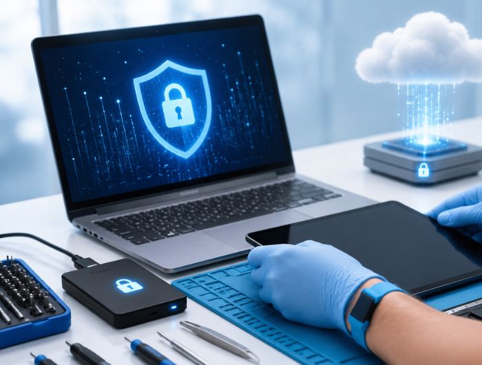 protect data before device repair